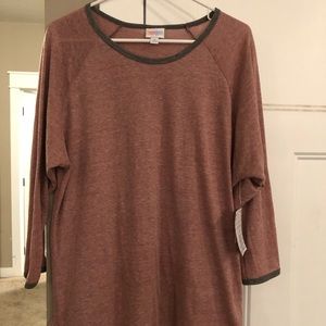 LulaRoe Randy Women’s Baseball T-shirt, Size XL